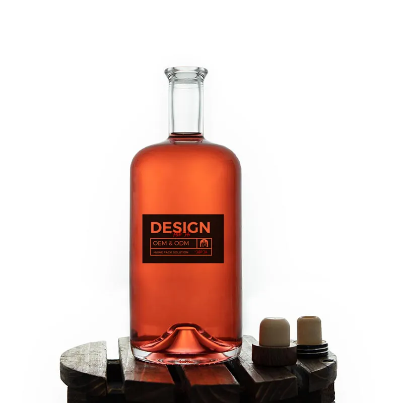 75cl Round Empty Tequila Glass Bottle 75cl Round Empty Tequila Glass Bottle