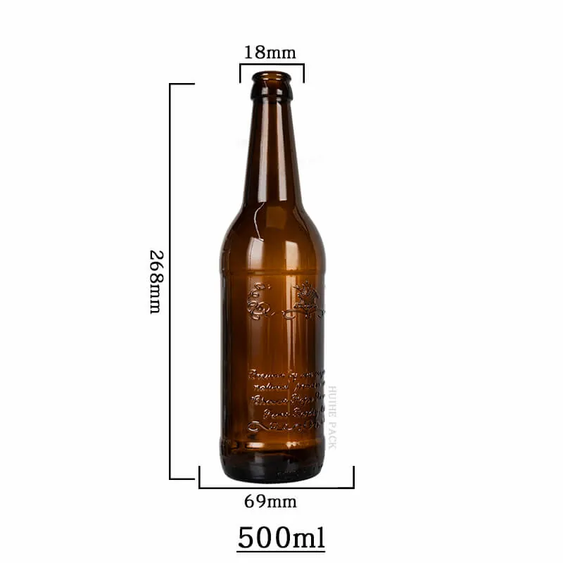 engraved cylinder amber beer bottle-1 engraved cylinder amber beer bottle-1